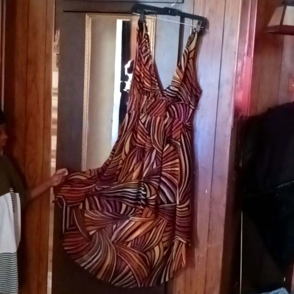 Multi Halter Dress (Semi Sheer)